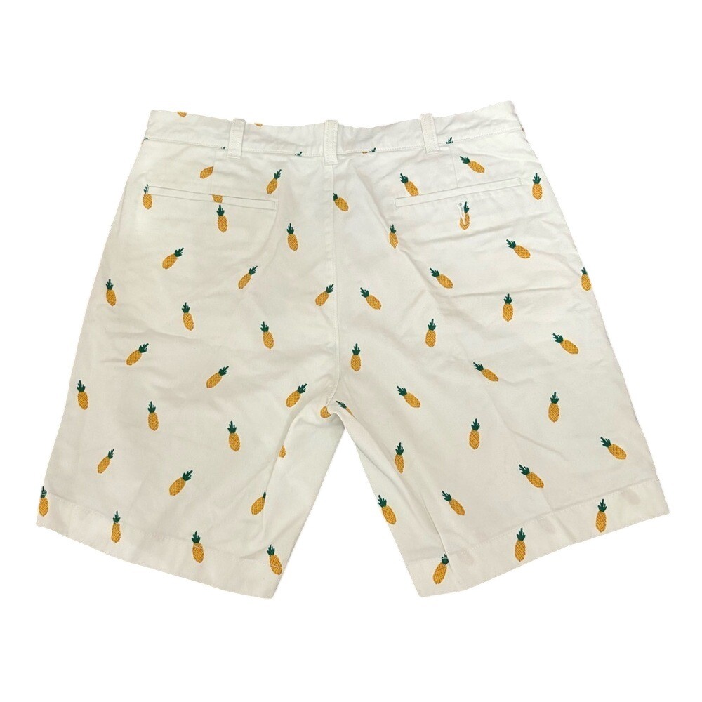 J. Crew White Pineapple Pattern Men's Shorts size 34